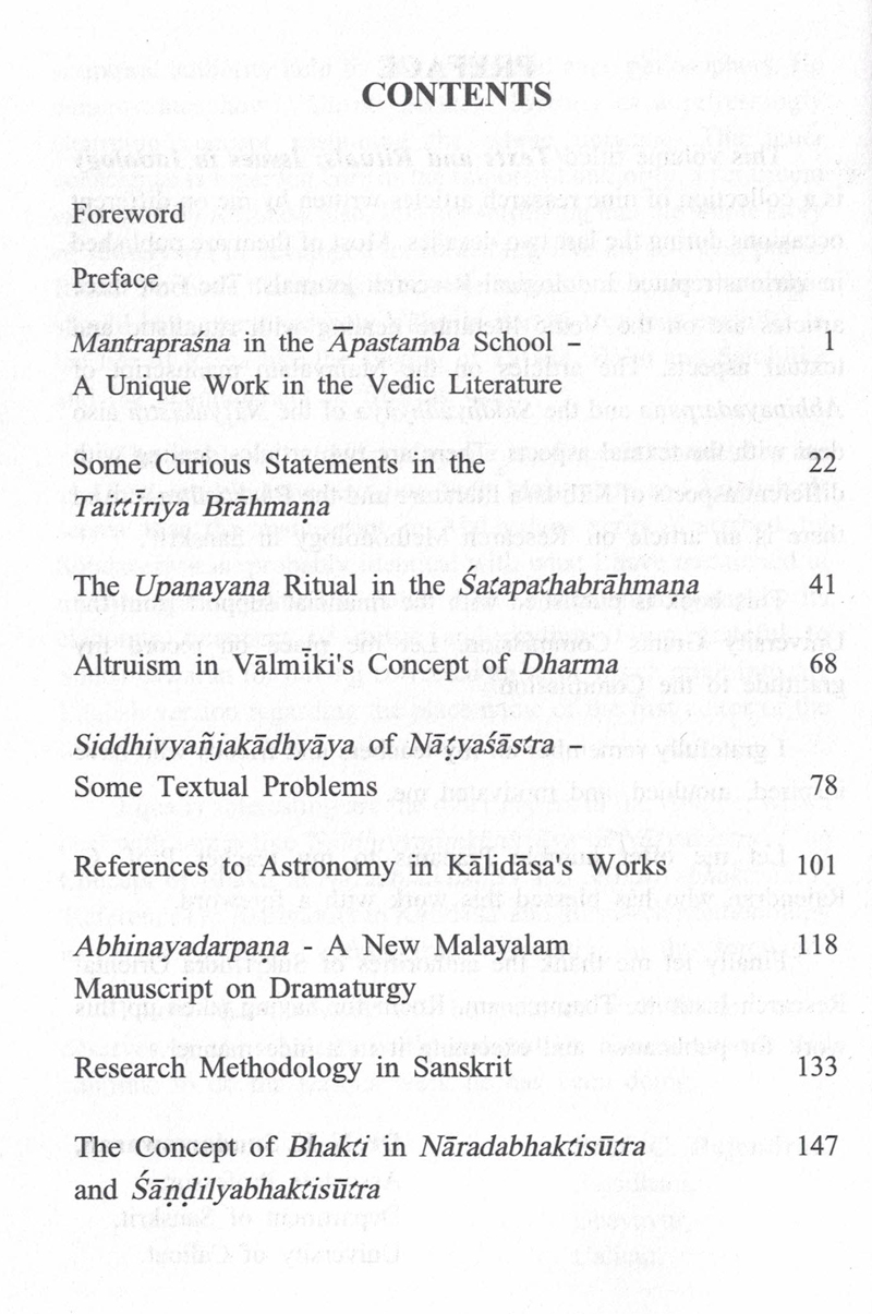 Texts and Rituals : Issues in Indology