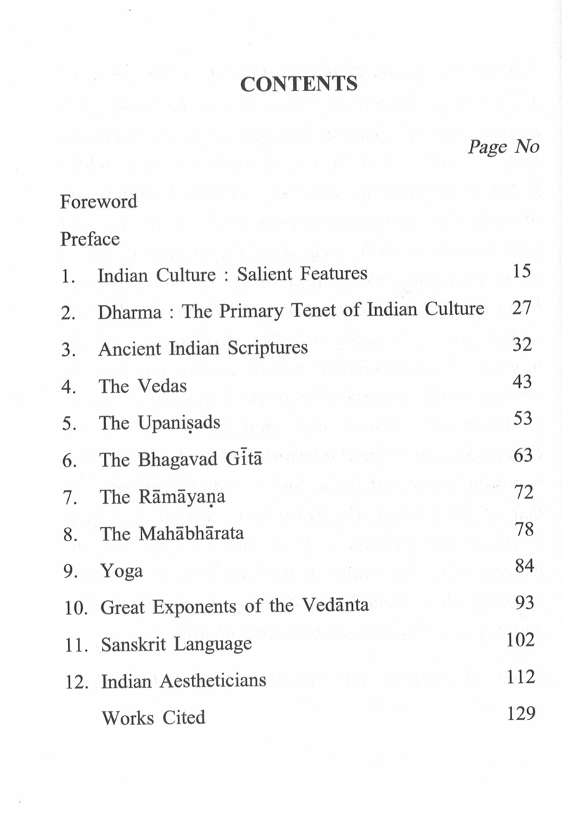 Some Aspects of Indian Cultural Heritage